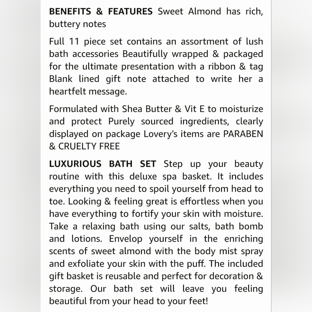 9-piece Unisex Bath & Body Gift Set, Vanilla Coconut 🥥 😋 - Picture 12 of 12